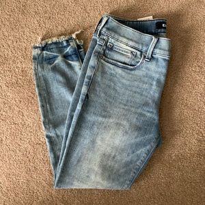 Express Mid Rise Cropped Jeans Legging